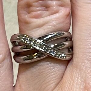 Silver Eternity Ring Size 7